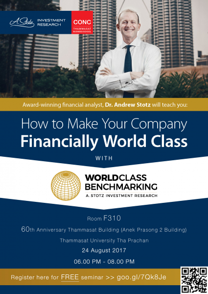 CONC Thammasat Forum ''How to Make Your Company Financially World Class''